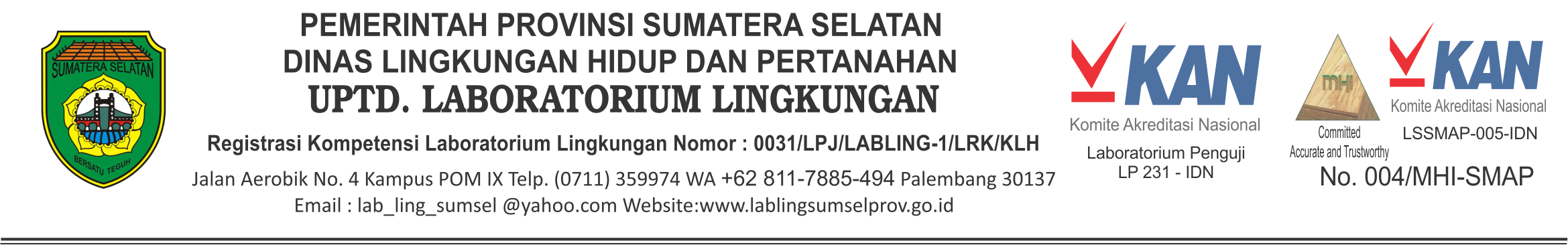 UPTD Laboratorium Lingkungan Provinsi Sumatera Selatan