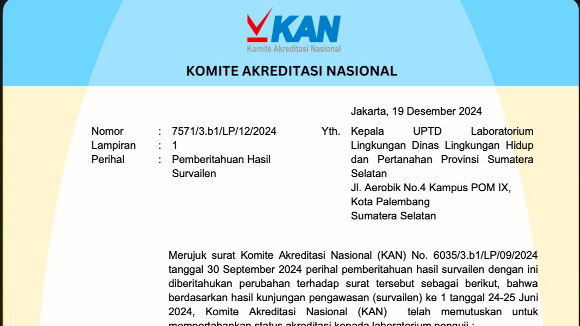 Pemberitahuan Hasil Survailen