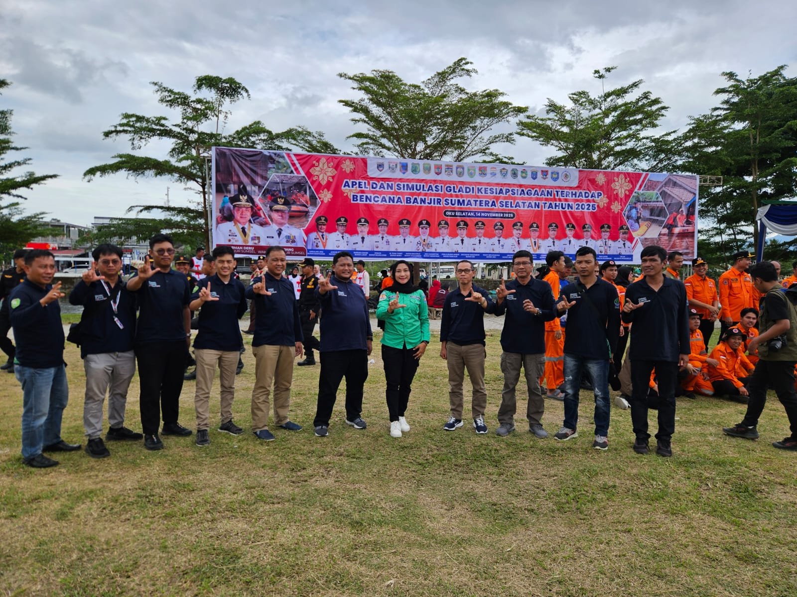 Apel dan Simulasi Gladi Kesiapsiagaan Terhadap Bencana Banjir Sumatera Selatan Tahun 2025